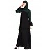 Dual colored abaya- Black and Green Dual colored abaya- Black and Green